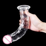Realistic Penis For Women Dildo Transparent Big Cock Anal Sex Toys For Woman Masturbation Vaginal G-spot Massage For Beginner
