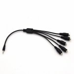 One Drag Five Cable Electro Shock Sex Toys Accessories Adapter Cable Fit For Electronic Sex Toys