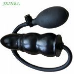FXINBA Inflatable Anal Plug Expandable Butt Plug With Pump Adult Products Silicone Sex Toys for Women Men Anal Dilator Massager