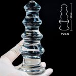 50-65mm Large pyrex glass anal dildo huge butt plug fake big crystal artificial penis adult masturbate sex toy for women men gay