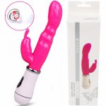 12 Modes Vagina G Spot Dildo Double Rabbit Vibrator Sex Toys for Woman Adults Erotic Intimate Goods Shop Vibrators for Women