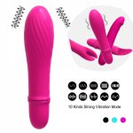 Silicone Dildo Vibrator Clitoris Massage Soft Clitoral Stimulator Masturbator Adult Sex Toys for Woman