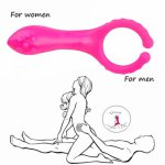 Men Women Silicone Prostate Massage Fitness Accessories Vibration Clip For Male Female G Spot Stimulation Vibrator
