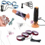 Electro Shock Conductive Fibers Penis Ring,Electro Shock Accessories,Penis Extender Enlargement Rings Cock Ring Sex Toys For Man