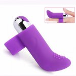 Mute Rechargeable 10 Vibration Silicone Mini Bullet Finger Vibrator Sex Massage Clit Stimulation for Couple Flirting Sex Toys