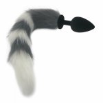 Silicone Anal Sex Toys Anal Plug Soft 40cm Fox Tail Anus Massager Butt Plug Anal Tail Sex Toys for Woman Men H8-220A