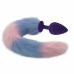 Silicone Anal Sex Toys Fox Tail Open Plug Prostate Massager Anal Tails Butt Plug Accessories Anal Dilator Animal Roleplay H175A