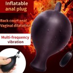 10 Modes Vibrating Inflatable Anal Plug Inflate Vaginal Expandable For Women Men Gays Sex Toys Silicone Anal Expander Sex Shop