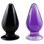 Ultra-Large Transparent Butt Plug Men and Women Masturbation Device Soft Large Anal Plug