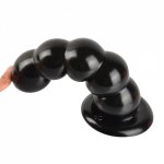 Unisex Butt Plug 5 Beads Big Suction Cup Anal Dildo Female G-Stimulator Spot Prostate Massager Anal sex product