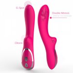 10-frequency Dual Motor Vibrator Clitoral Stimulator for Woman Big Dildo Massage Stick Stimulates G-spot Sex Toys for Adults