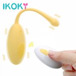 Ikoky, IKOKY Panties Vibrating Egg Wearable Dildo Vibrator G-spot Clitoris Stimulator Wireless Remote 12 Speed Sex Toys for Women