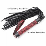 Adult Games Slave BDSM Leather Whip Bondage Restraints Sex Tools For Couples Fetish Women Spanking Flogger Whips Erotic Toys