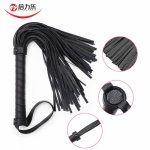 Flirting Leather Whip BDSM Adult Games Fetish Whip Riding Crops Party Flogger Queen Black Horse Riding Whip Adult Sex Products