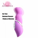 Aphrodisia Her Time 7 Modes Of Vibartion,Waterproof Sex Toys Silicone G Spot Vibator For Women,For Couple Silicone Curvy Dildos