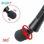 Ikoky, IKOKY 20 Frequency 8 Speed Powerful Magic Wand Vibrator  Huge Head AV Rod Sex Toys for Women Body Massage Vibrator