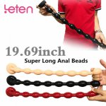 19.69inch Super Long Anal Beads G Spot Anal Butt Plug Male Masturbator With Sucker Anal Dilator Massager Sextoy For Men sex shop