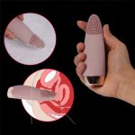 Morease Vibrating Sex Toy for Adults Silicone Beads brush Flirting Vibrator Nipple Clit Stimulating Female Toys with USB Charger