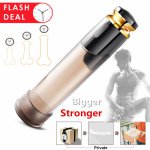 Electric Penis Pump Automatic Penis Enlargement Vacuum Pump Erection USB Rechargeable Male Masturbators Extender Sex Toy For Man