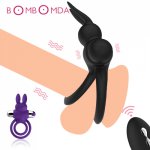 Vibrating Penis Ring for Men Cockring Clitoris Stimulate Vibrator for Women Wireless Remote Delayed Ejaculation Ring Adult Toys