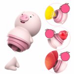 Cute Pig Tongue Licking Vibrator Vagina Clitoris Stimulator Nipple Massager Sex Toys For Woman Masturbator Adult Sex Products