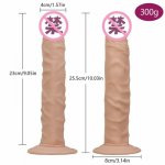 Long Dildos Big Size 25.5*4cm Large Dong Big Cock Huge Dildo Realistic Dick Adult Women Erotic Insert Sex Products glass dildo