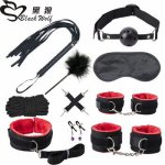 Sex-Products Handcuffs BDSM Whip-Rope Gag Erotic-Toys Couples Adults for Nipple-Clamps SM sex products sets
