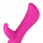 Dual Clitoris Sex Toys G-spot Vibrator Dildo Vibrating Silicon Female Massager W316