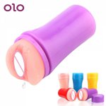 OLO Male Masturbation Cup 3D Artificial Vagina Fake Anal Soft Tight Pussy Aircraft Cup Realistic Vagina Masturbator Men Sex Toys