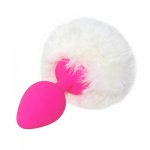 New Rabbit Girl Tail Sex Toys Silicone Plush Anal plug Cosplay Cute Tail Anal Erotic Toy For Couples Man Women Gay Size-35