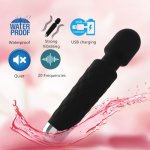 AV Vibrators Magic Wand 20 Frequency Vibrating Powerful Body Massager Clitoris Vagina Masturbators G-spot Sex Toy for Woman 18+