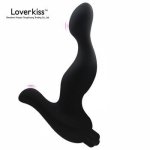 Loverkiss curve Silicone Anal Stimulator Male Prostate Massager,Butt Plug Anal Vibrator,Prostata Massage Device anal Sex Toys