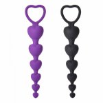 Silicone Pull Beads Anal Plug Unisex Sex Stopper G-point Stimulation Massage Adult Goods Sex Toys for Couples Anus Dilator