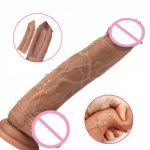 Skin Feel Big Dick Huge Dildo Realistic Double Layer Silicone Fake Penis For Women G Spot Stimulate Sex Toy For Lesbian Sex Shop