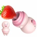 Cute Pig Tongue Licking Vibrator Vagina Clitoris Stimulator 6 Modes Nipple Massager Sex Toys For Woman G-spot Licking Vibator