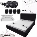 BDSM Bondage Restraint Handcuffs For Sex Ankle Cuffs Under Bed BDSM Bondage Adult Erotic Sex Toys For Woman Couples Slave Games