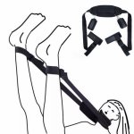 Womens Sexy Lingerie BDSM Bondage Sex Handcuffs Leg Open Restraints Neck Handcuffs Ankle Cuff Straps Erotic Costume Sex Products