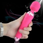 Powerful oral clit Dildo Vibrators for Women USB Charge AV Magic Wand Vibrator Massager Adult Sex Toys for Woman Masturbator