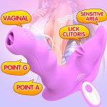 Butterfly Dildo Vibrator Wearable G Spot Clitoris Stimulator Sex Toys for Women Masturbator Wireless Control Panties Vibrator