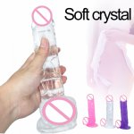 big size jelly dildo realistic dildos for women sex shop large crystal dick on suction cup penis phallus sex toys for adults toy