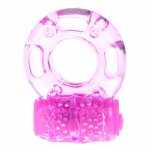 Crystal electronic butterfly vibration ring male penis ring delay lock fine ring adult erotic sex supplies