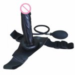 Lnflatable Strapon Realistic Hollow Dildo Pants Can Disassemble Strap-on Penis Lesbian Masturbator Sex Toy For Couples Women Gay