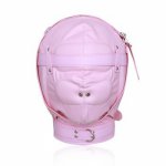 Bdsm Headgear Erotic Leather Mask Adult Slave Cosplay For Women Men Couples Fetish Hooded Headed Leaking Nostril Export Sex Toys