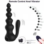 Wireless Remote Control Anal Vibrators 10 Mode Vibrating Butt Plug USB Rechargeable Prostate Massager Adult Sex Toys For Man