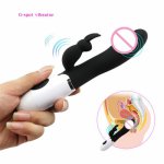 Vagina Clitoris Dildo Rabbit Vibrator,Clitoris Stimulator G-spot Massager, Sex Toys For Women Female Masturbator Sex Shop ST658