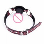 PENIS MOUTH BALL GAG Protruding Locking with Padlock, BDSM STRAP DILDO Mouth Plug HARNESS,Sex Toy Adult Games Fetish SEX Bondage