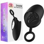 12 Frequency Vibrator Tongue Lick Glan Massager Penis Ring Trainer Device Male Masturbator Sex Machine Adult Sex Toy For Men Gay