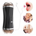 Automatic Male Masturbator Vaginal for Men Electric Pocket Pussy Sex Toys Adult Double Head Mouth Vagina Erotic Masturbation Cup