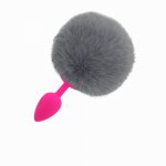 Fox, Adult Games Feather Rabbit Fox Tail Anal Plug Flirting Fetish Anus Plug Erotic Toys Role-play Sex Toys For Couples Sex Products
