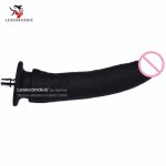 D16 - 7.08'' Black Hard Handfeel and Slim Ultra Smooth Dildo Designed for Anal Sex Specially,Quick Connect for Sex Machine